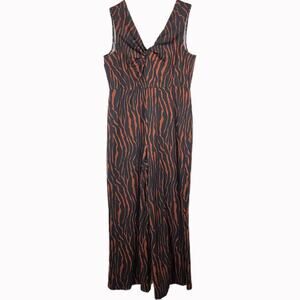 June & Hudson Sleeveless Wide Leg Jumpsuit Sz XL